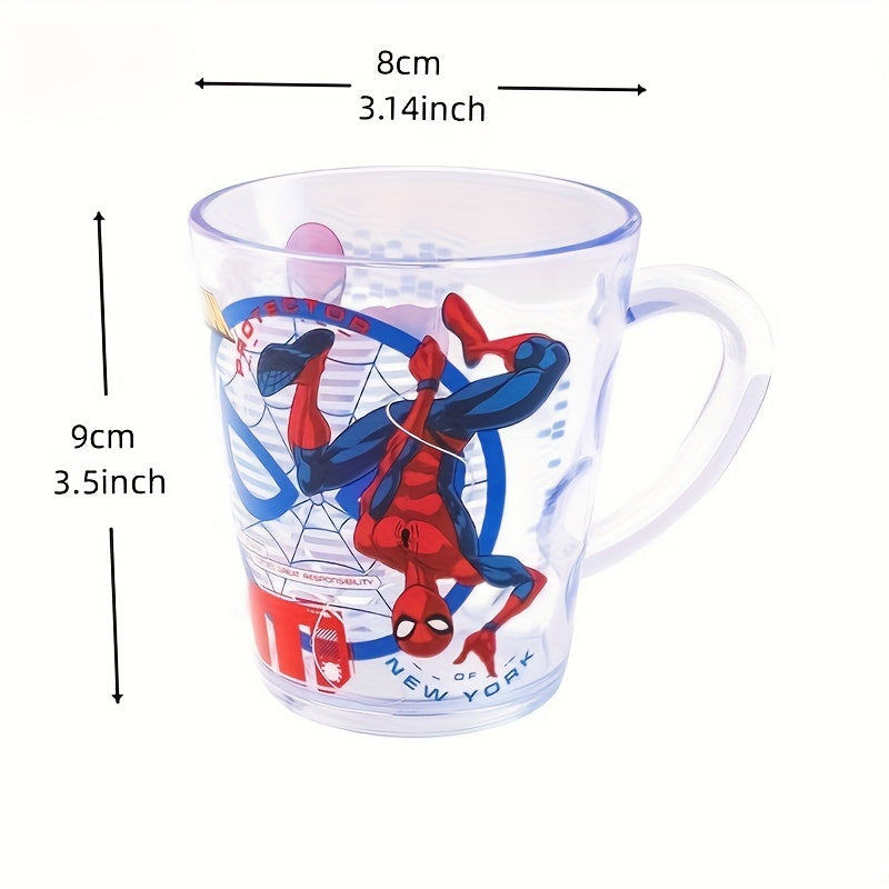 260ml Kids Water Bottle with Spiderman Design, Portable and Leakproof