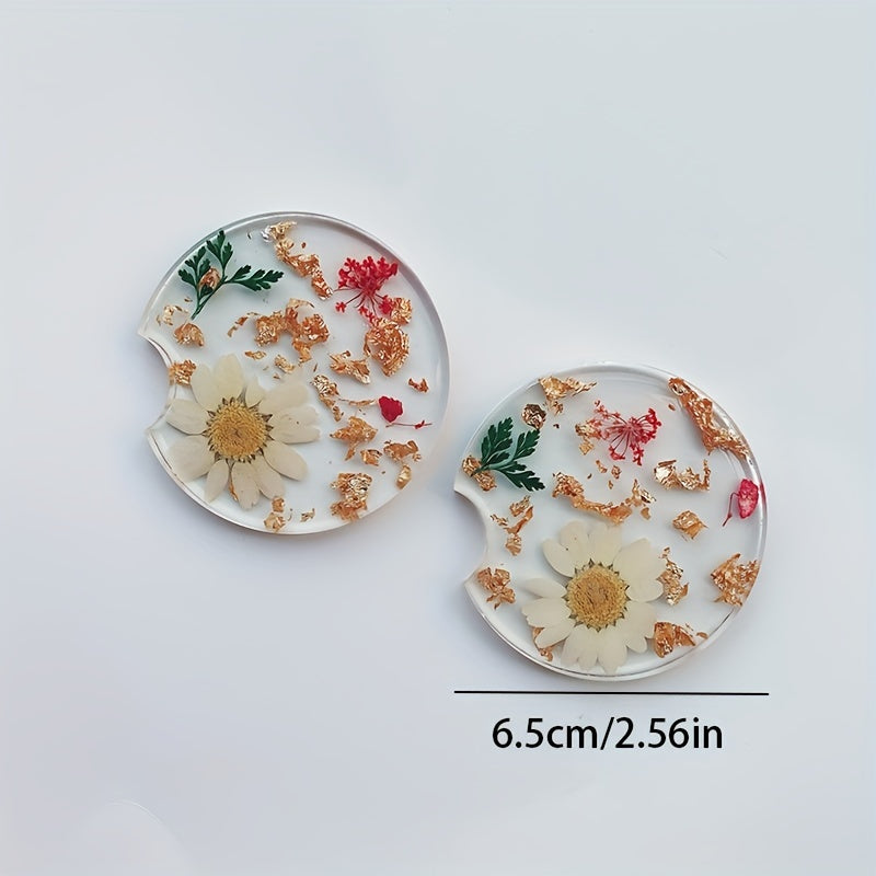 Ayollar uchun avtomobil coasterlari 2 ta paket, zamonaviy va amaliy stakan tutgich dekoratsiyasi