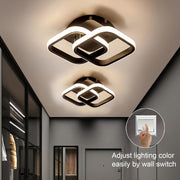 LED Flush Mount Ceiling Light with Adjustable Color Temperature Black or White