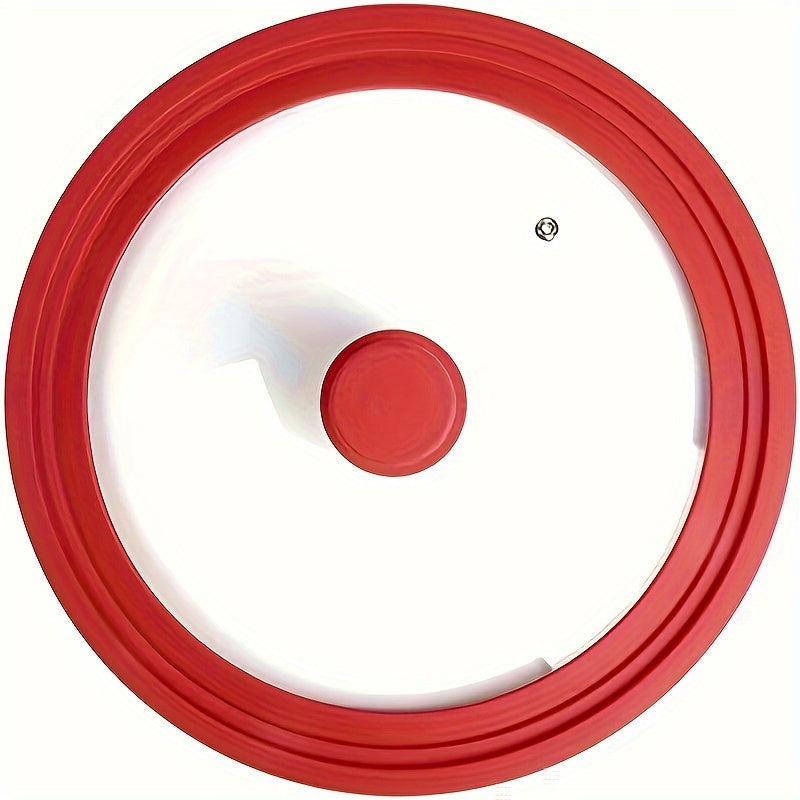 20-28cm qovurilgan panlar uchun silikondan qoplangan universal temperli shisha qozon qopqog'i