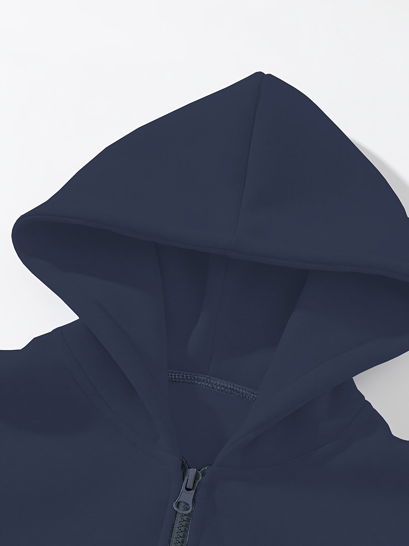 Pink Zip-Up Hoodie Made from Polyester with Long Sleeves Front Pocket Fall Winter