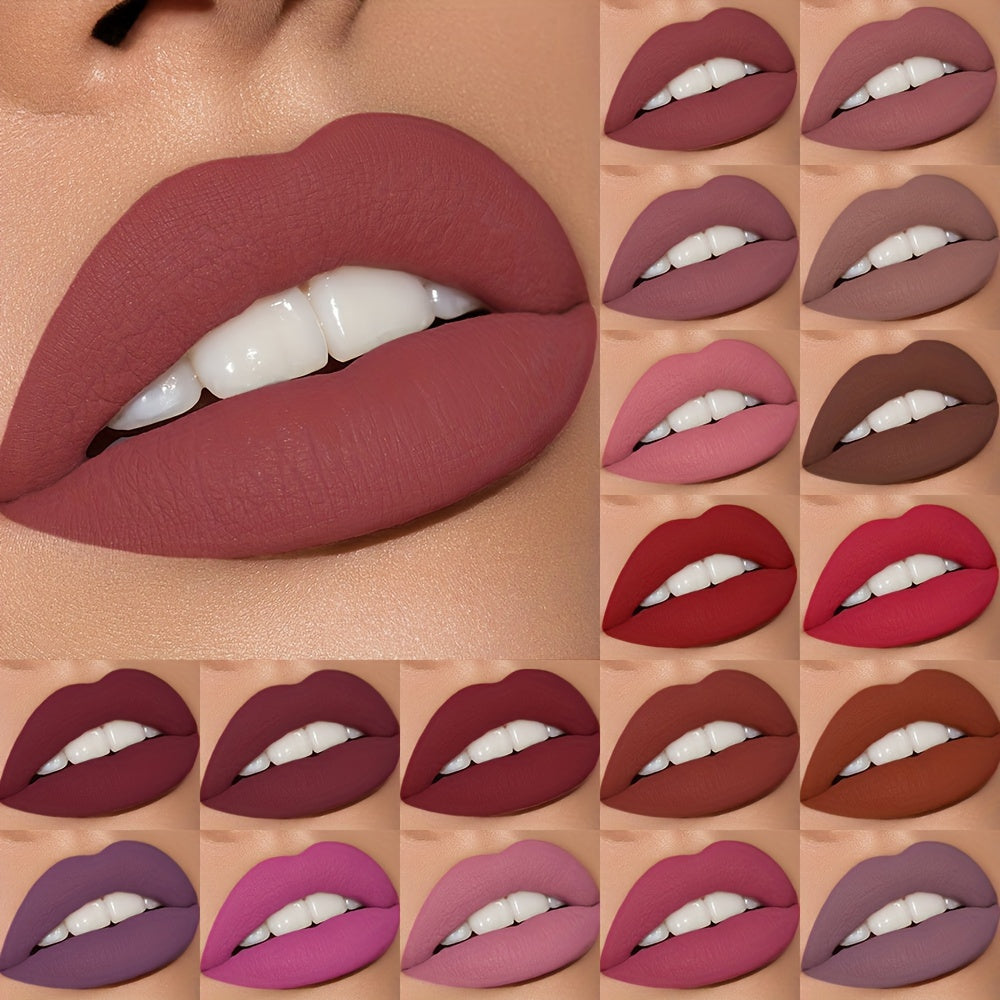 Brillo de labios mate hidratante para mujer Misty Velvet Lip Glaze 19 colores