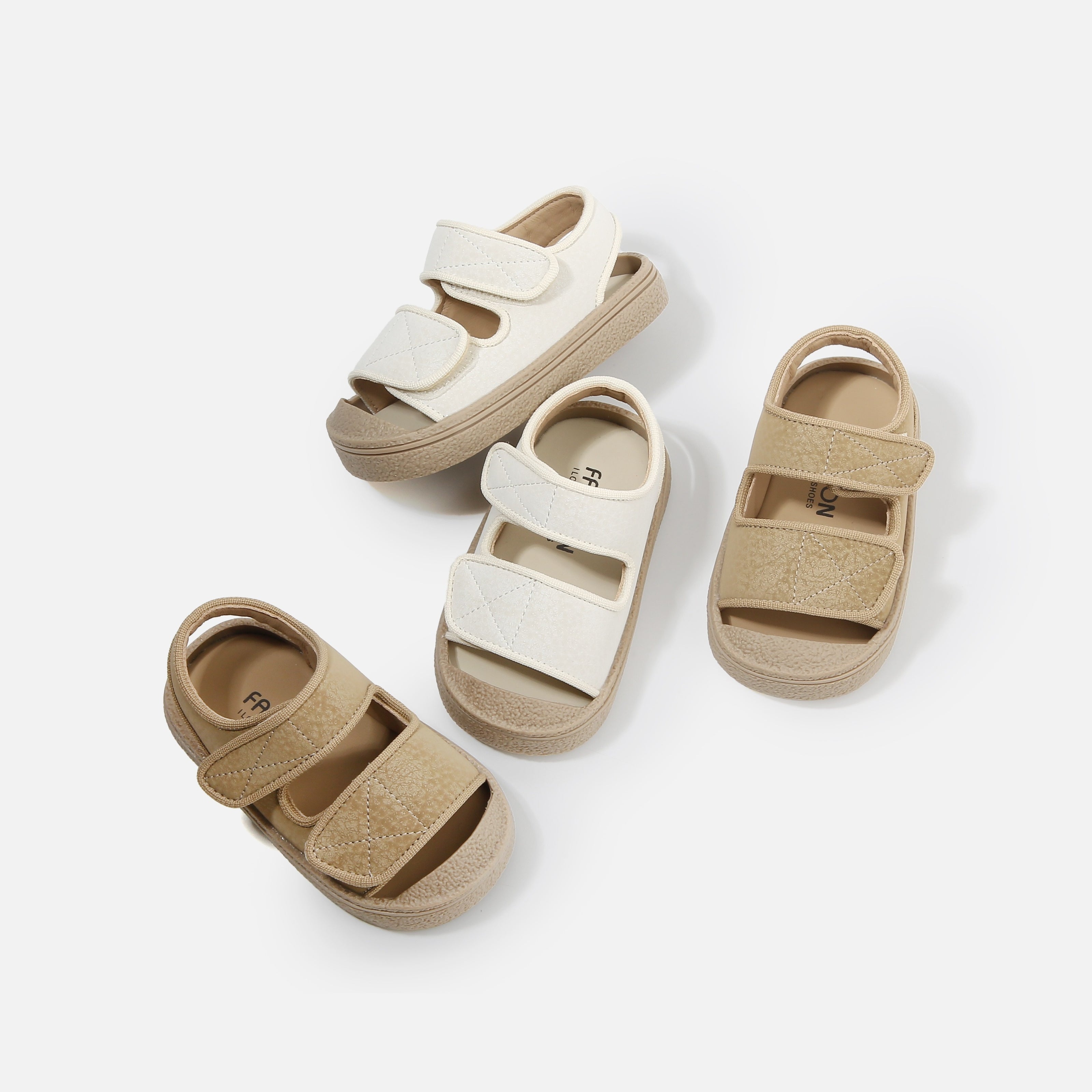 Kids' Breathable Open-Toe Sandals for Boys and Girls with Hook-and-Loop Closure