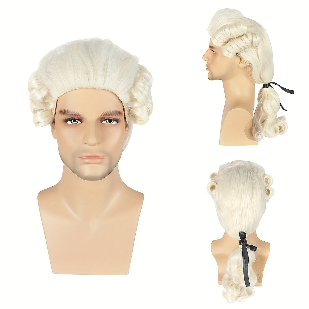 Men's Cosplay Baroque Colonial Wig French Official Costume Accessory