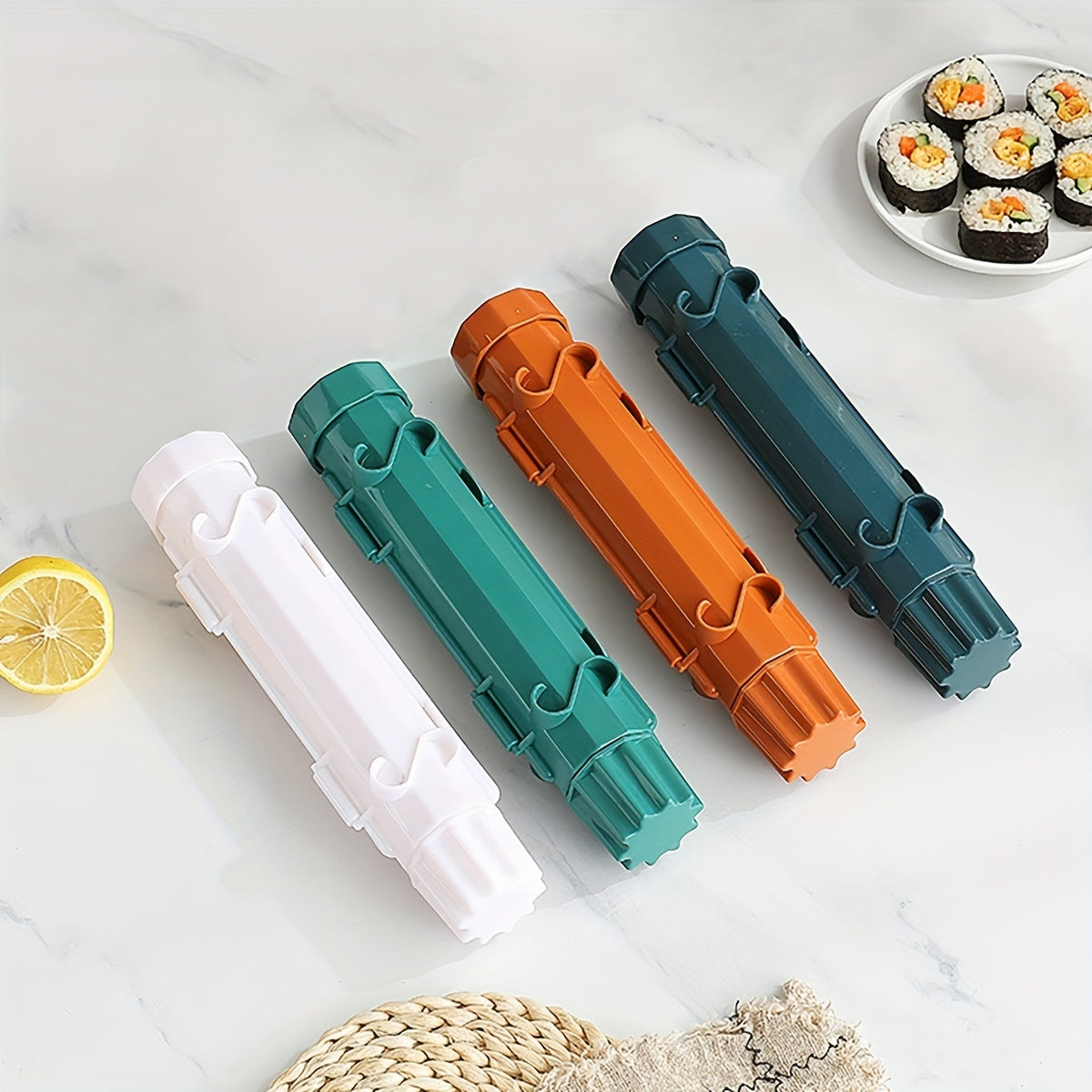1 dona Sushi Bazooka tayyorlovchisi, uyda sushi roliklari tayyorlash uchun, oshxonada oson sushi tayyorlash uchun mustahkam guruch qolipi