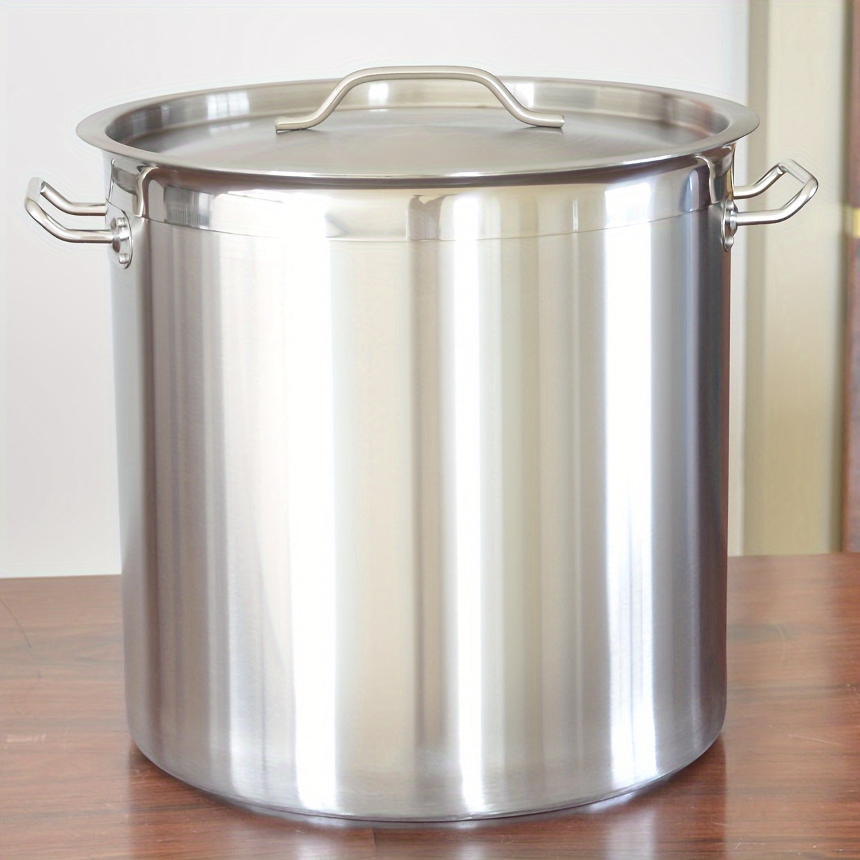 Stainless Steel Bucket 30cm Diameter, Large Soup Capacity, Kitchen Canteen Use