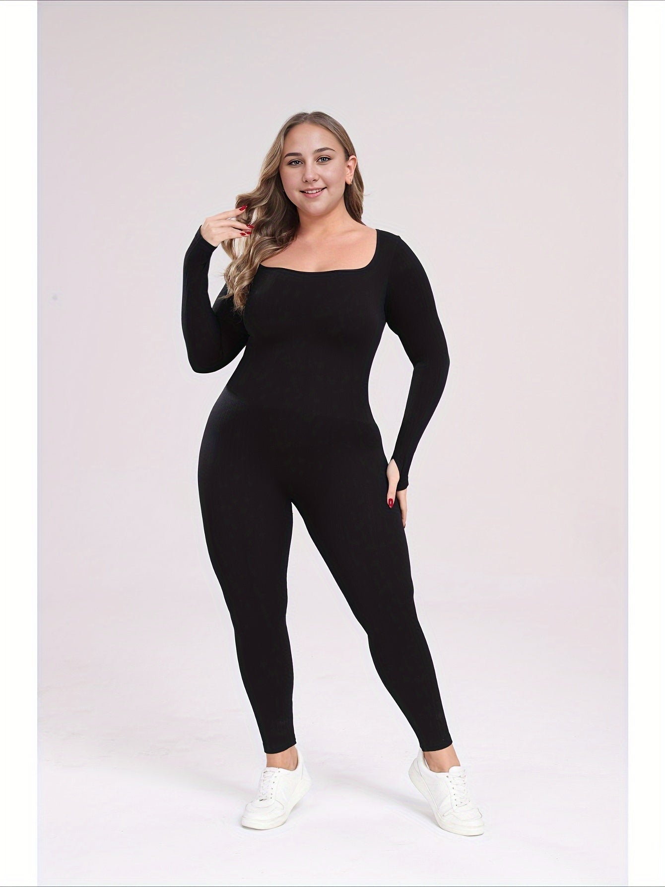 Plus Size Seamless Shapewear Bodysuit for Women Slimming, Yoga, Winter