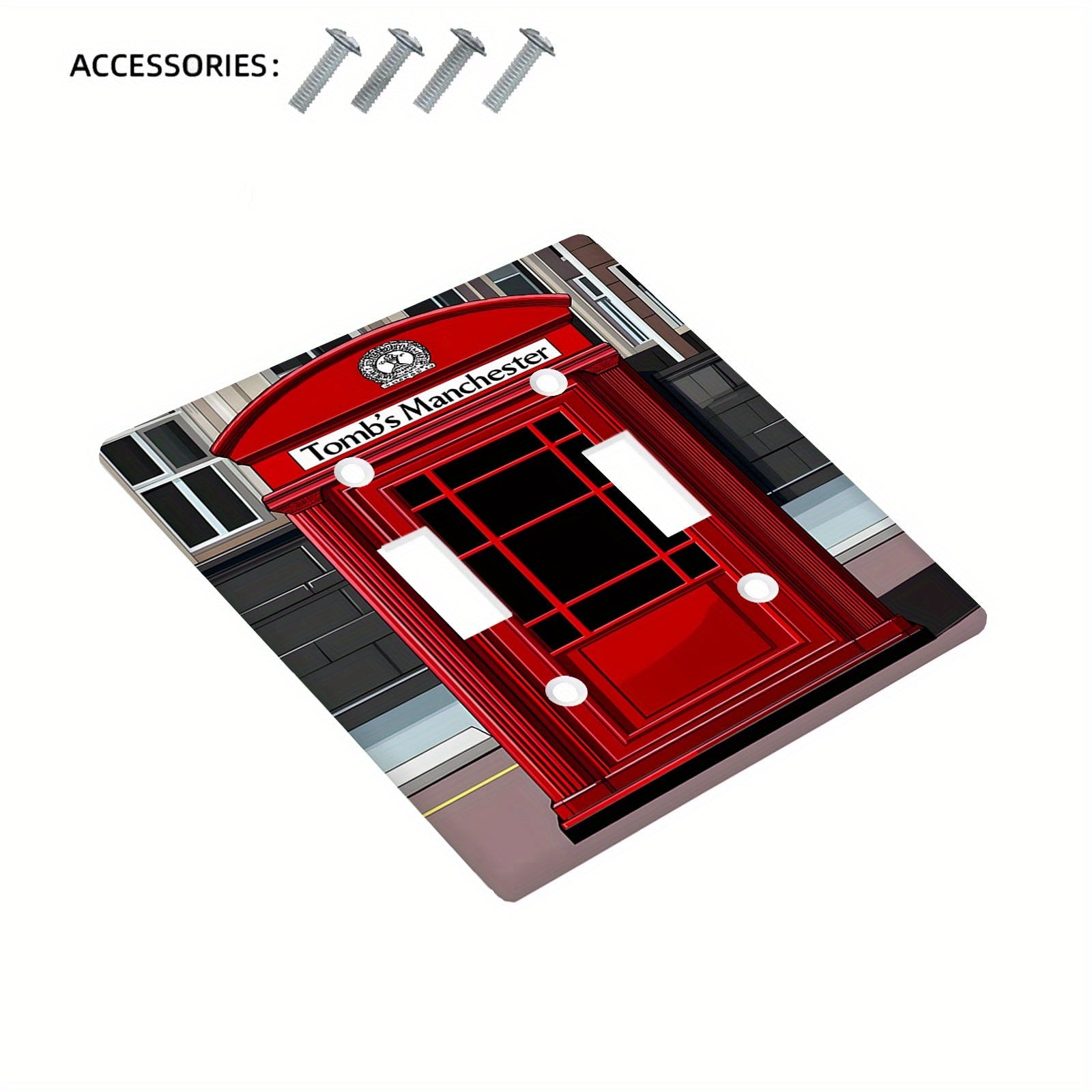 Cubierta de interruptor de estilo británico para cocina, baño, dormitorio, sala de estar 1-2 gang