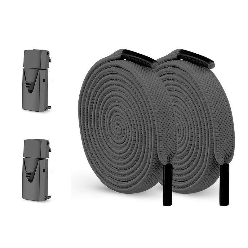 2-Pack Elastic No-Tie Shoe Laces for Sports and Casual Shoes