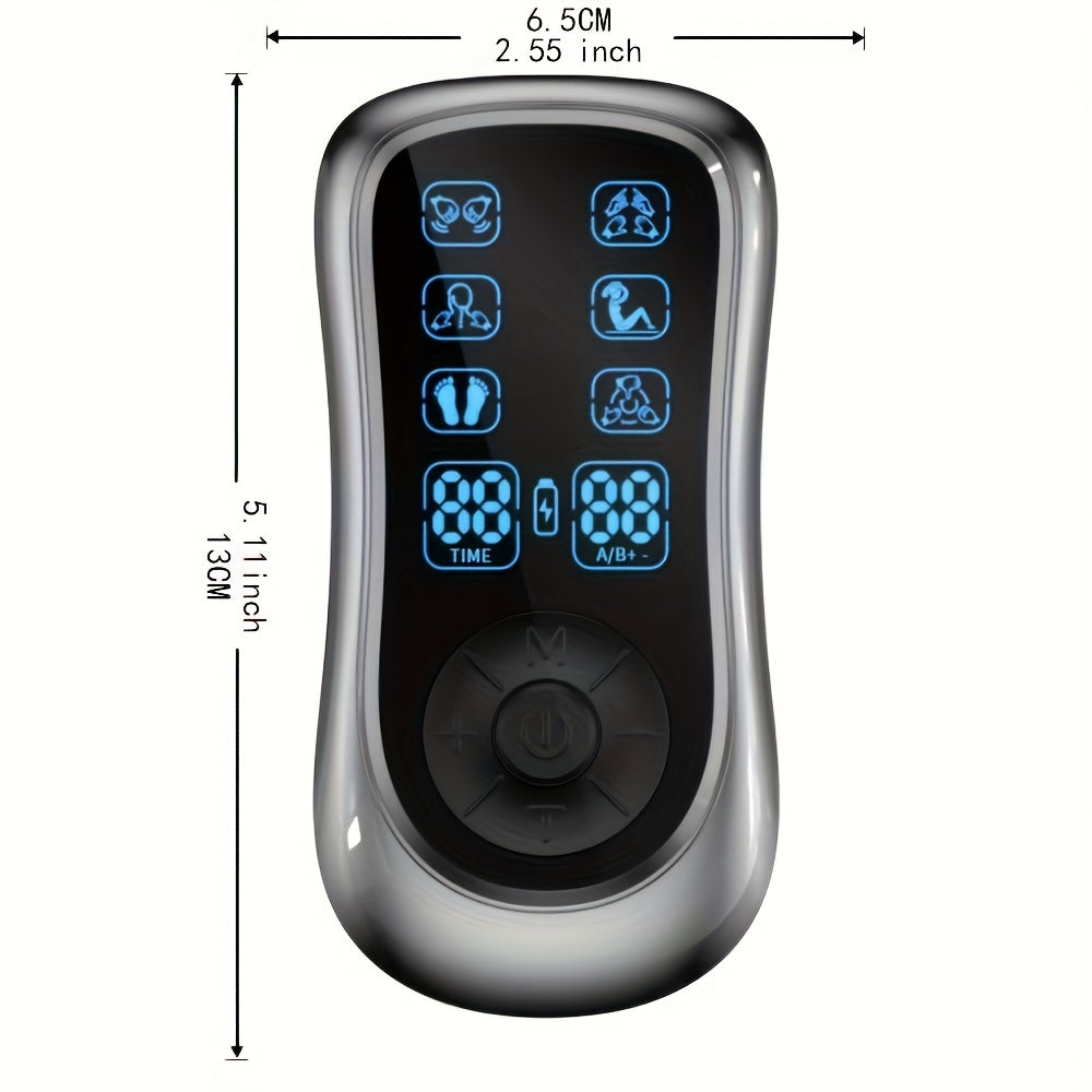 Yana zaryadlanadigan mushak stimulyatori yangilangan xususiyatlar bilan: 6 rejim, 8 pad va 19 intensivlik darajalari