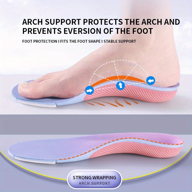 Women's 4D Ultra Soft Sports Insoles with Shock Absorption and Breathable Design