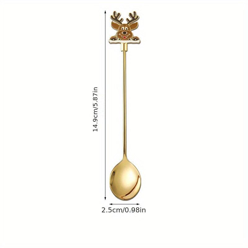 Set of 4 Stainless Steel Cutlery Pieces Gift Box Coffee Dessert Tea Spoons