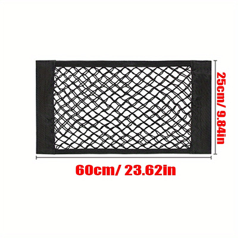 Универсальная сетка для хранения автомобилей для организации багажника из нейлонового материала, может использоваться на заднем сиденье или стенке багажника.