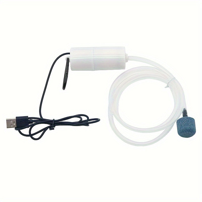 USB Aquarium Air Pump with Air Stone Silent Oxygenator for Fish Tanks in Multiple Colors