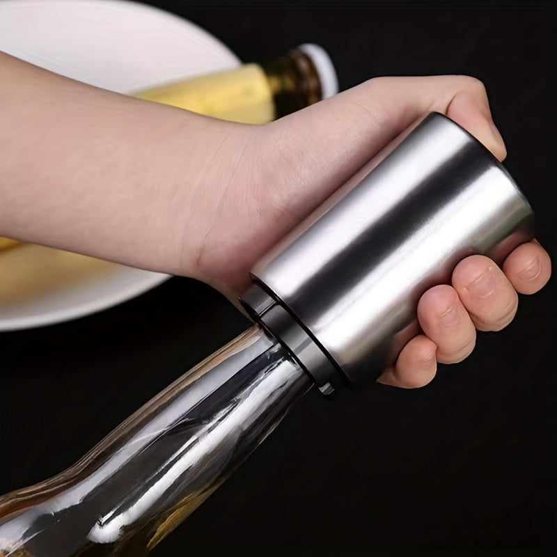 Stainless Steel Automatic Beer Bottle Opener Push-Down Bar for Home Hotel