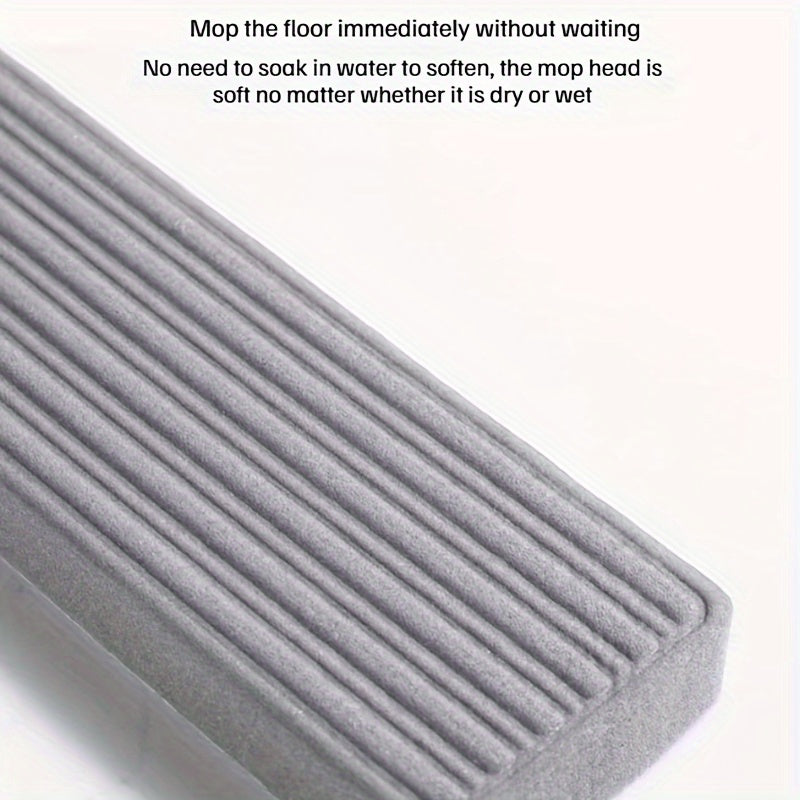 Self-Wringing String Mop with 360° Rotation, Flat Sponge Cotton for Household Cleaning