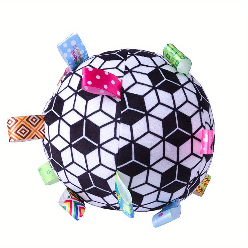 Dog Toy Interactive Plush Ball for Dogs Rattle Soothe Baby Hand Grab 1pc