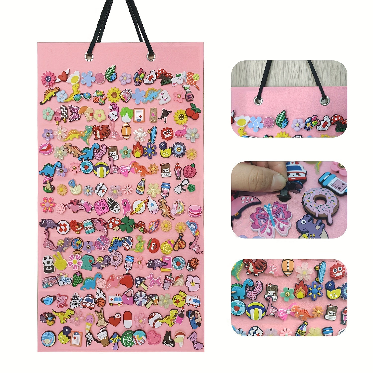 Круглая доска для хранения украшений с крючком для подвешивания аксессуаров и мелочей