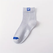 Men's Crew Socks 5/10 Pairs Letter Pattern Breathable Comfortable All Seasons