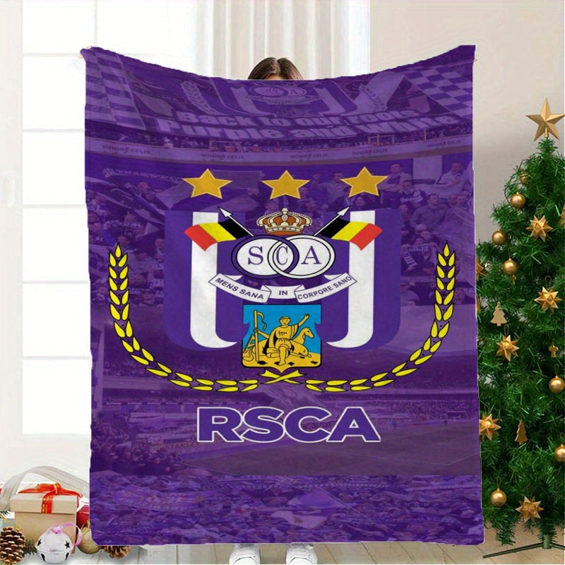 Digital Printed Flannel Blanket Soft All-Season Sofa Bed Polyester