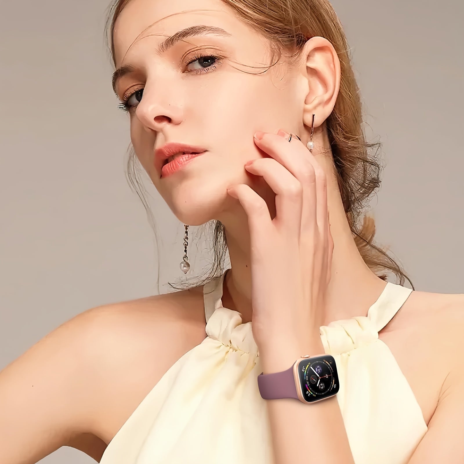 Water-Resistant Silicone Sport Watch Band for Apple Watch Series 1-10 SE Ultra 38-49mm