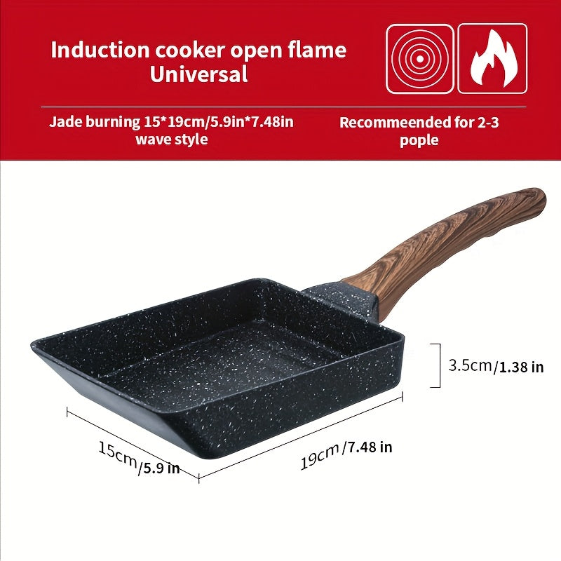 Toʻgʻri burchakli yopilmaydigan qattiq temir skilet tuxum, pancake, pastırma va bifshteks uchun 10 dyuym