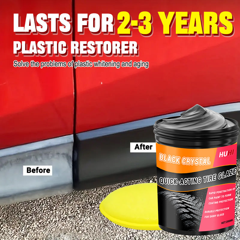 Black Crystal Tire Glaze Car Interior Polish Nano Coating Yellowing Repair