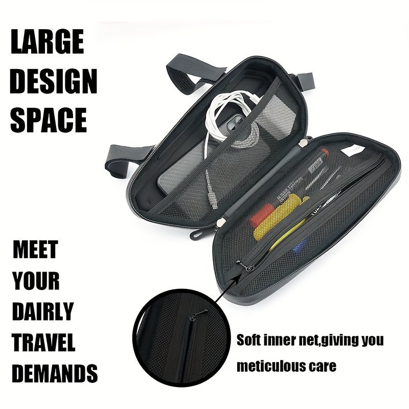 Motorcycle Side Storage Bag Hard Shell Triangle Waterproof Rainproof