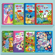 Watercolor Magic Coloring Book for Kids 8 Pages with Watercolor Pen