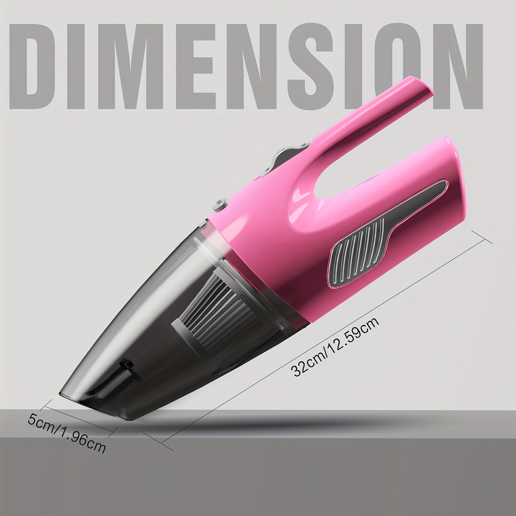 Cordless Handheld Vacuum Cleaner with Strong Suction and Crevice Tool