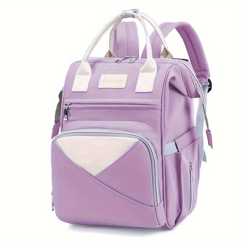 Bolso de doble hombro con compartimento aislado de gran capacidad para madres, mochila de viaje