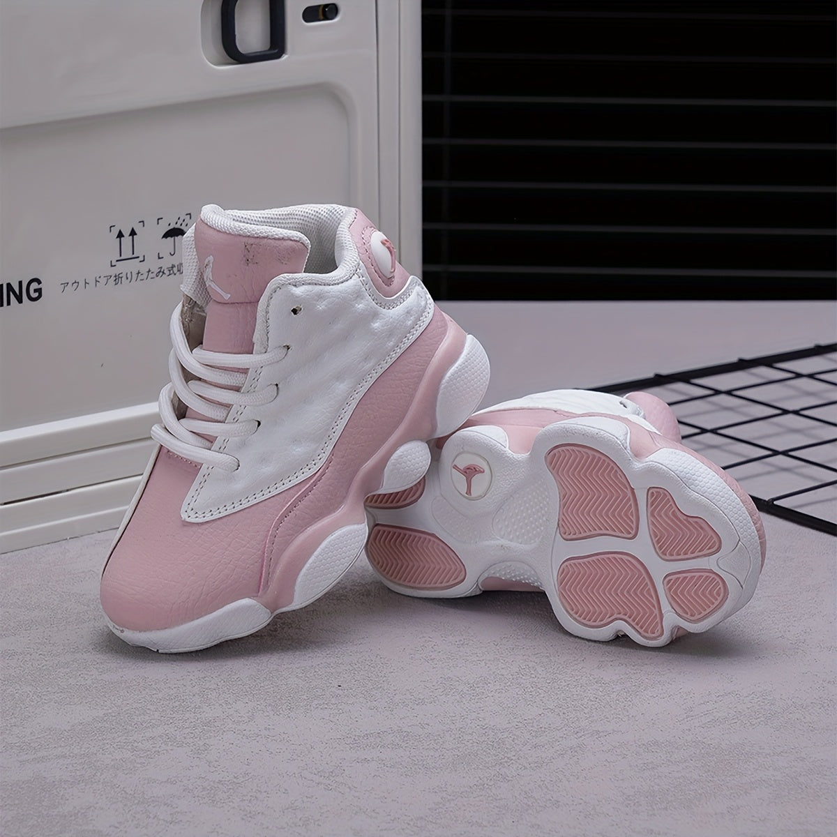 Retro Boys Girls Sneakers All-Season PU Rubber Casual Sports Shoes