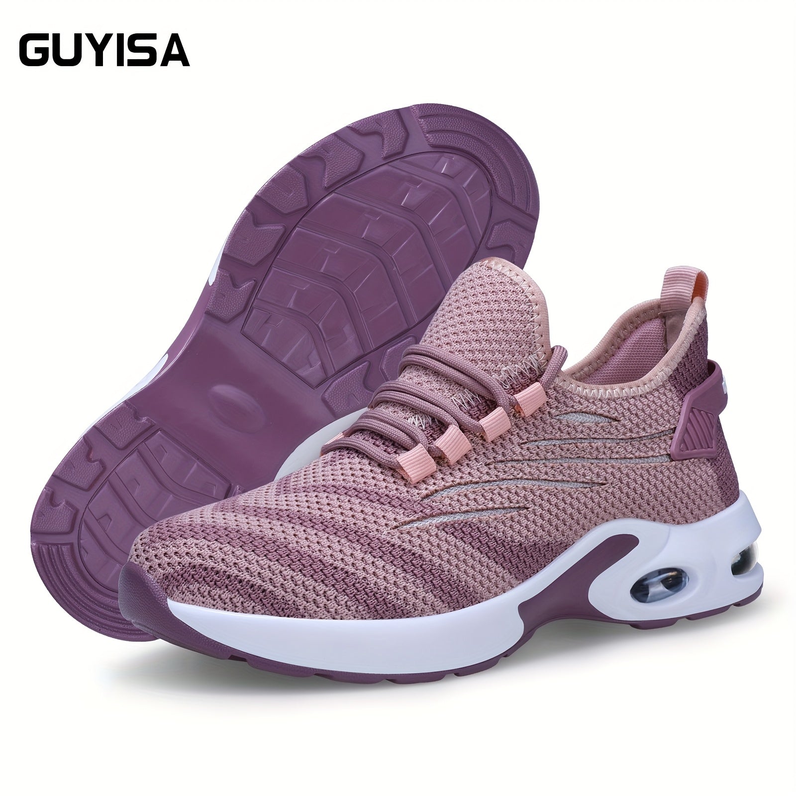 Women's Breathable Knit Safety Shoes Steel Toe Puncture-Resistant All-Season