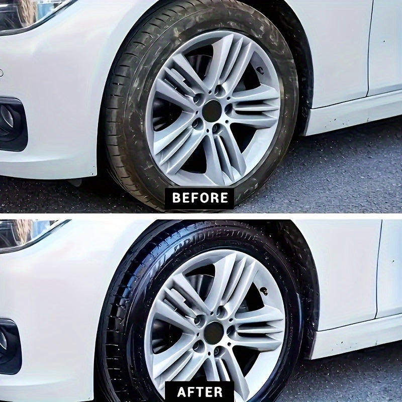 Black Tire Shine and Protection Wax for All Vehicles Long-Lasting Gloss