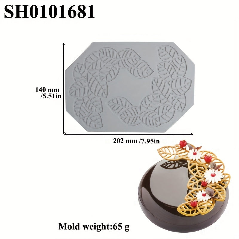 Hollow Leaf Love Bubble Caramel Mold for Baking and Dessert Decoration