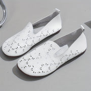 Women's Slip-On Flats with Floral Cut-Out Design, Soft Sole, Non-Slip Rubber