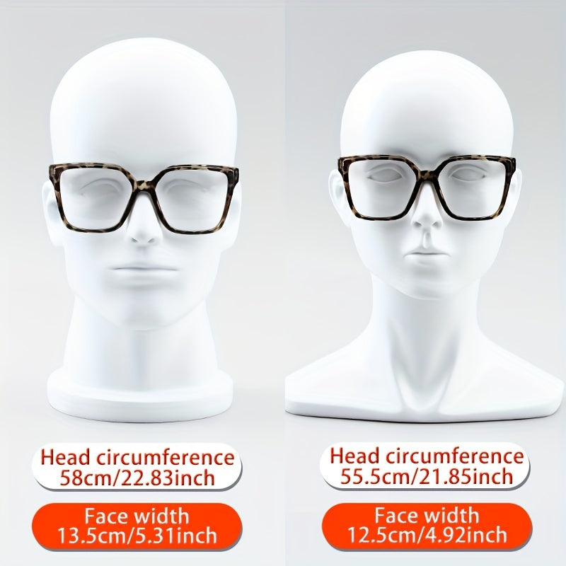 Large Square Glasses for Women Fashionable Oversized Eyewear Daily Wear