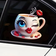 Cute Girl Vinyl Sticker Waterproof Decal for Cars Laptops Motorcycles