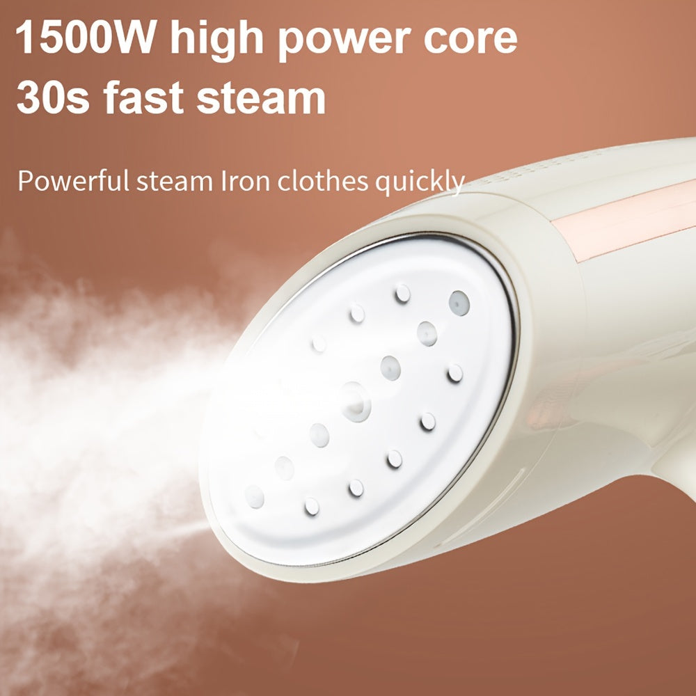 1500W Handheld Garment Steamer with 260ml Detachable Water Tank and Large Steam Capacity