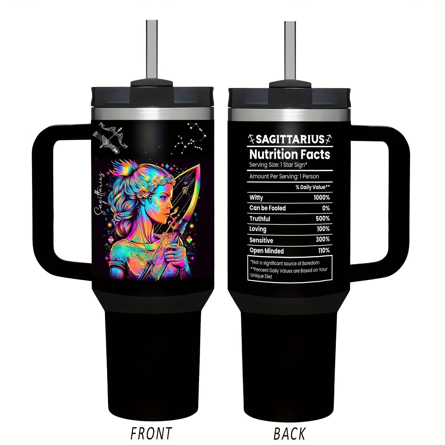 40oz Insulated Stainless Steel Water Bottle with Lid and Straw for Travel and Summer