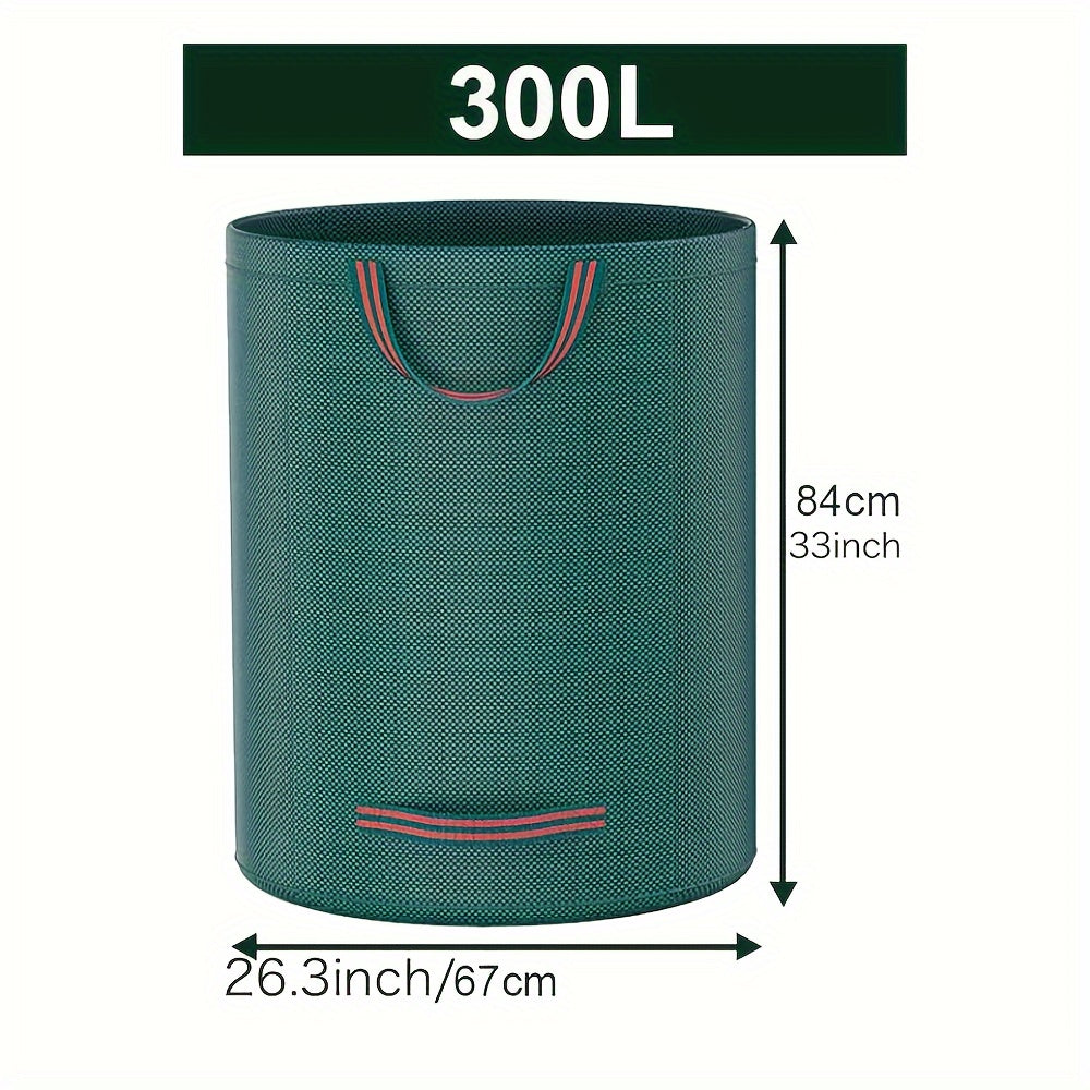 Heavy Duty Garden Waste Bag 120L 300L 500L Water Resistant PP Handles Yard Leaf Grass Collection