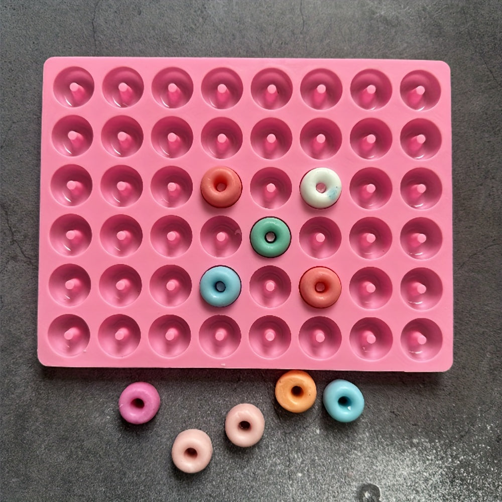 Silicone Mini Donut Mold 48 Cavities Baking Candy Chocolate Making