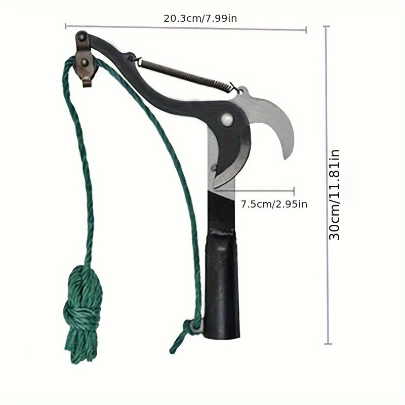 High Aerial Extension Pruner with Cord for Branch Cutting and Fruit Picking