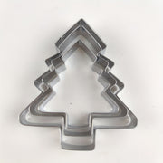 Set of 3 Christmas Tree Cookie Cutters for Baking and DIY Kitchen Projects