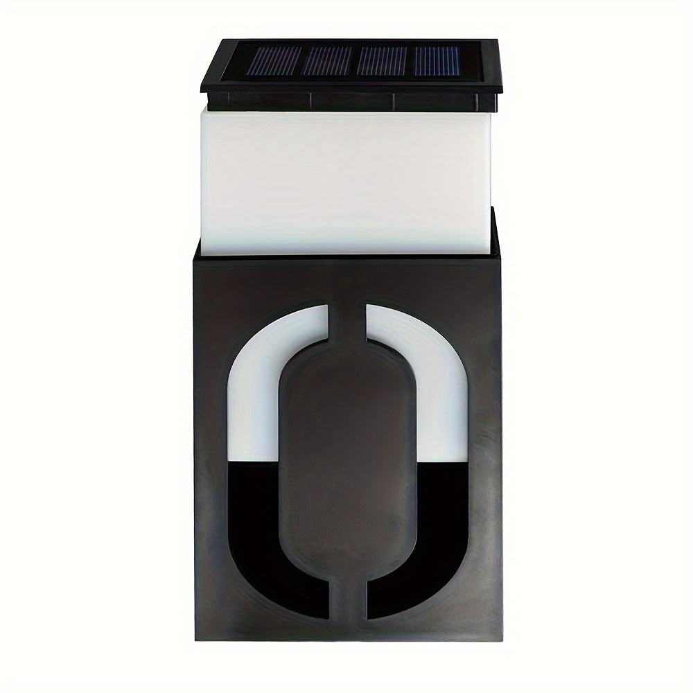 Luz de número de casa solar LED para exteriores, a prueba de agua, señal de dirección, iluminador de pared para jardín y patio