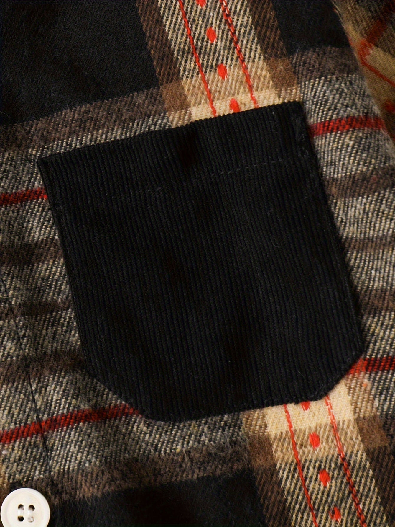 Boys Plaid Hooded Shirt and Pants Set Fall Winter Casual Polyester