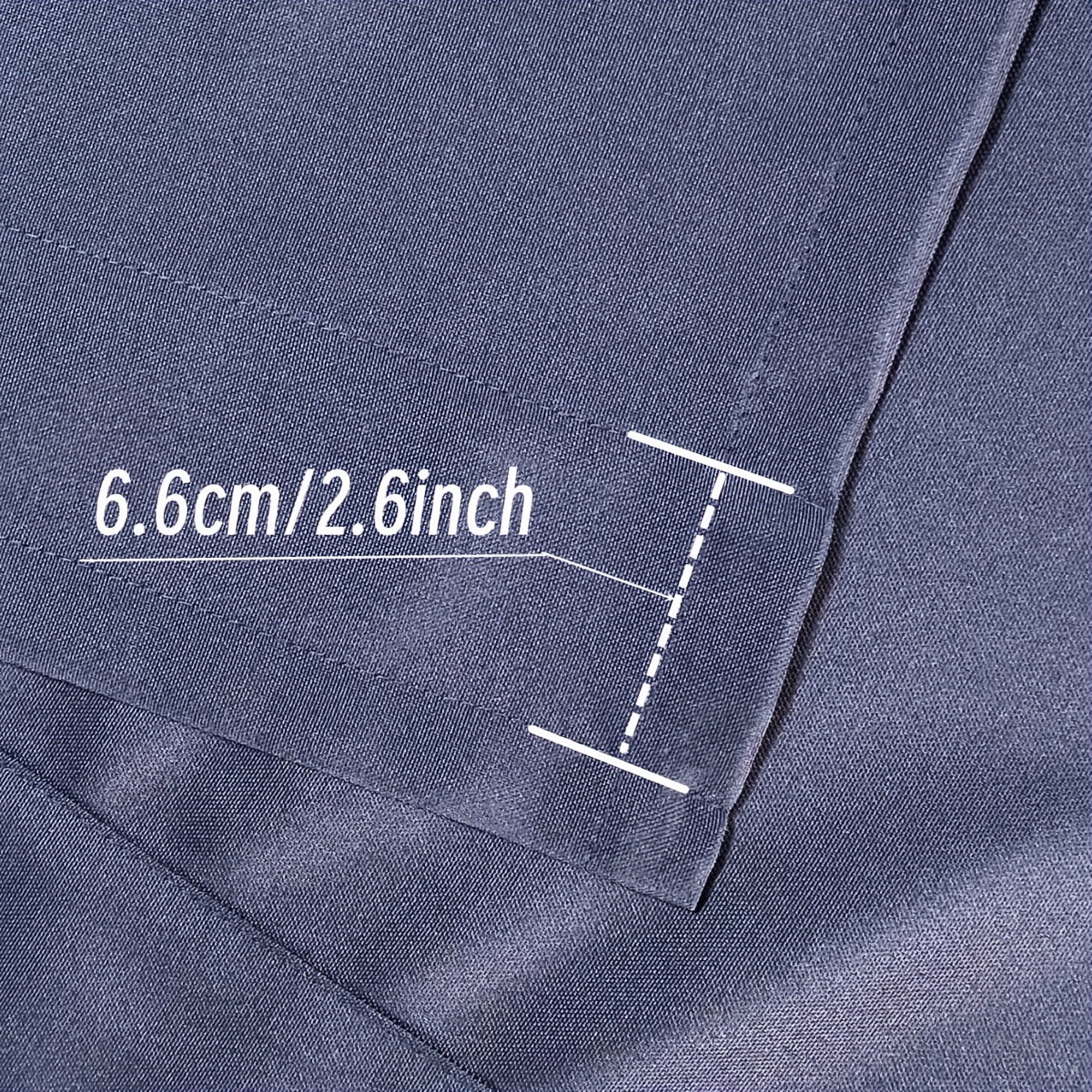 Solid Rod Pocket Valance Curtain with Rod Cover for Kitchen Bedroom Bathroom