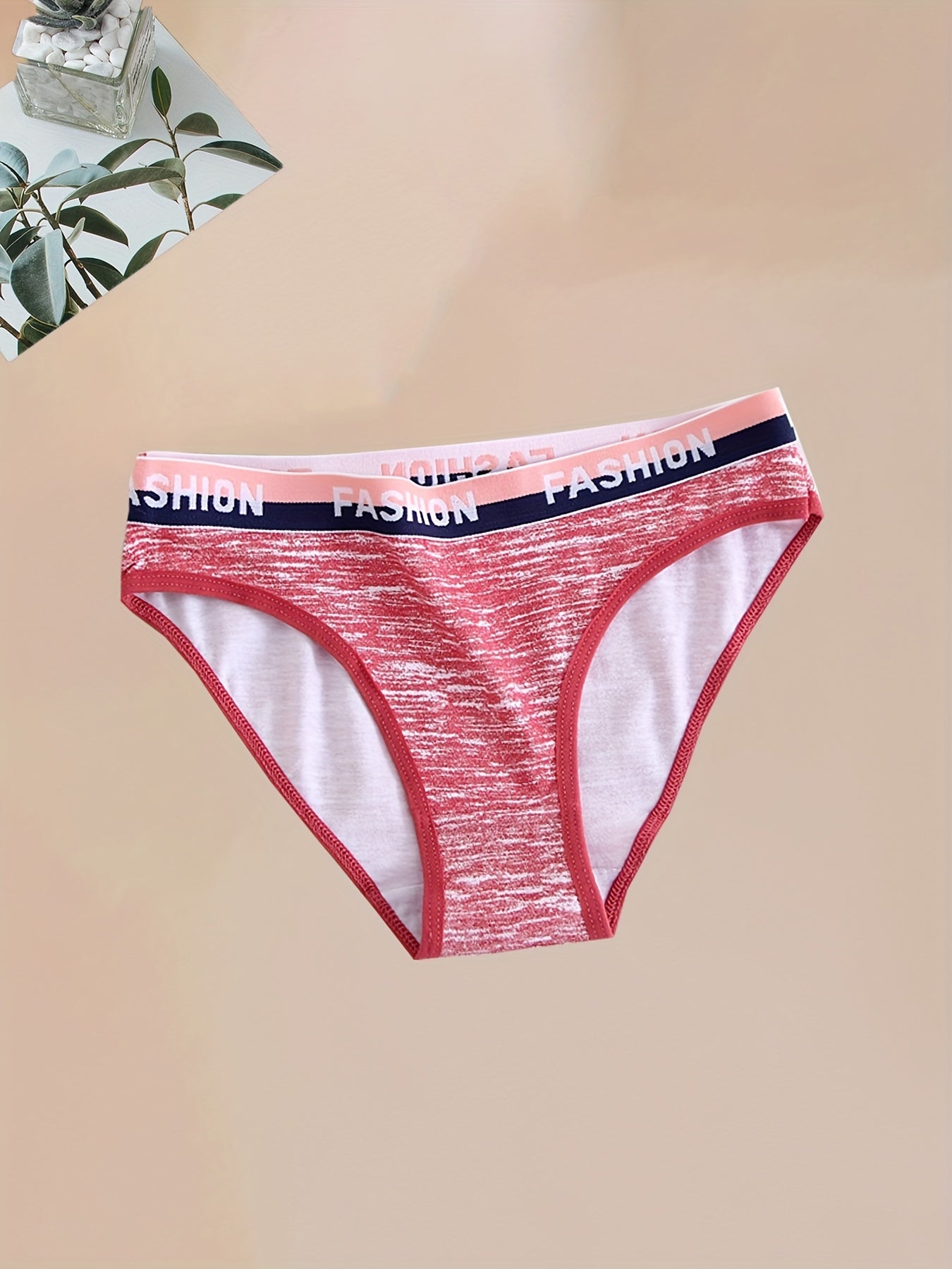 12 piezas de bragas de algodón para mujer con estampado de letras, colores surtidos, ropa interior transpirable y cómoda