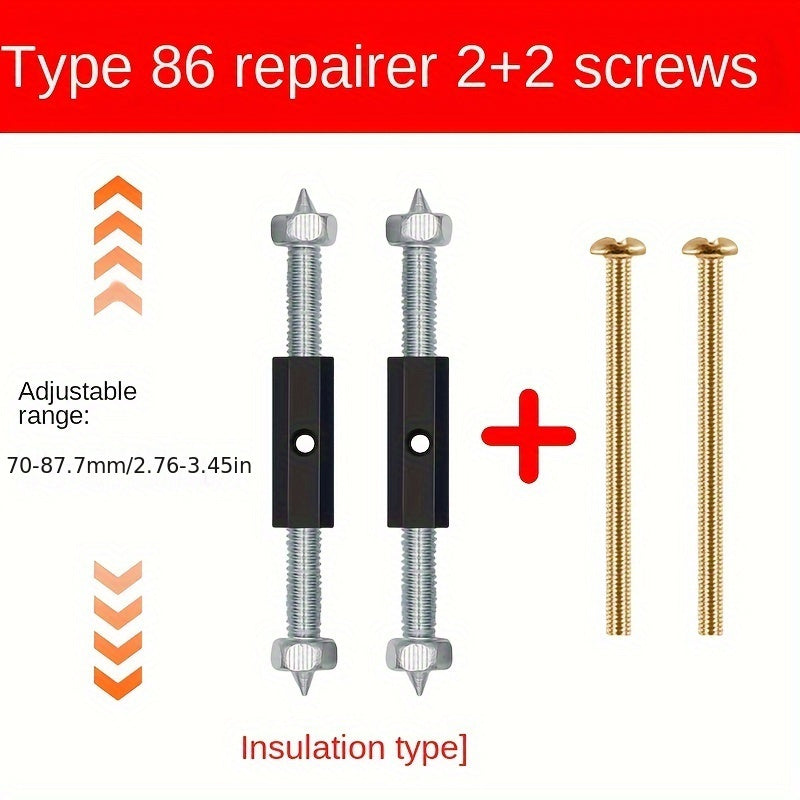 Conjunto de caja de conexiones eléctricas 86 Tipo 118 Tipo 10 con caja inferior, caja oscura, reparador, interruptor