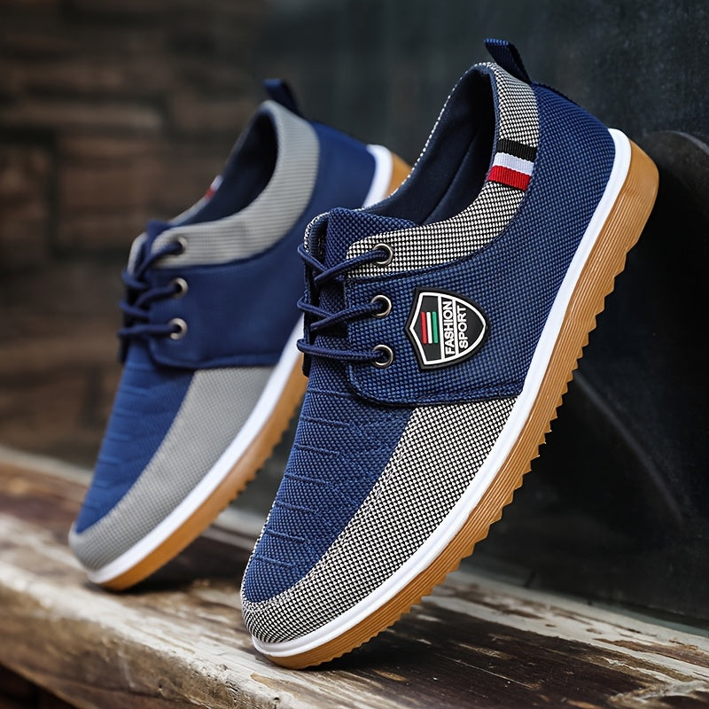 Women's Casual Lace-Up Sneakers Breathable Fabric Rubber Sole